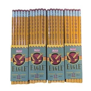 Berol Eagle No. 2 Pencils – 1993 Vintage Packs Made in USA (Lot of 4)